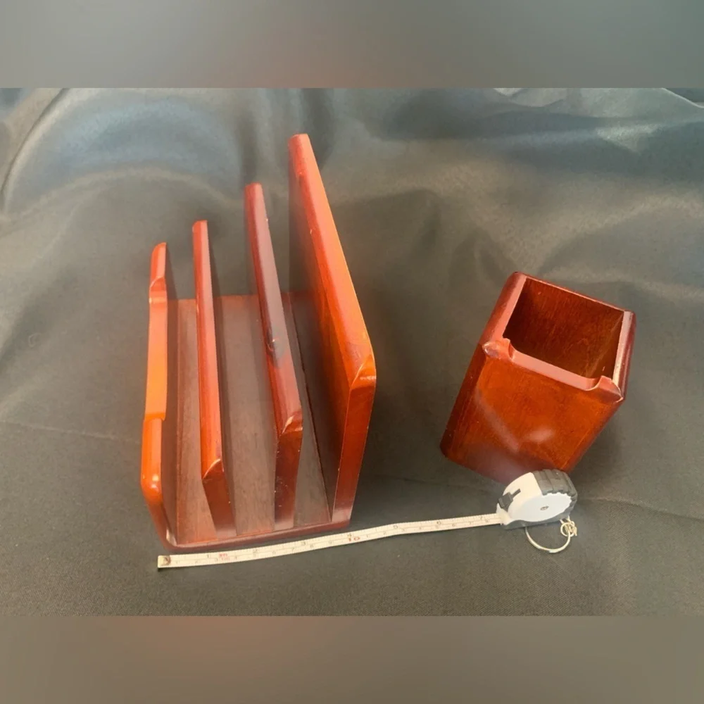 Eldon Solid Wood Desk Accessories, Pencil holder &